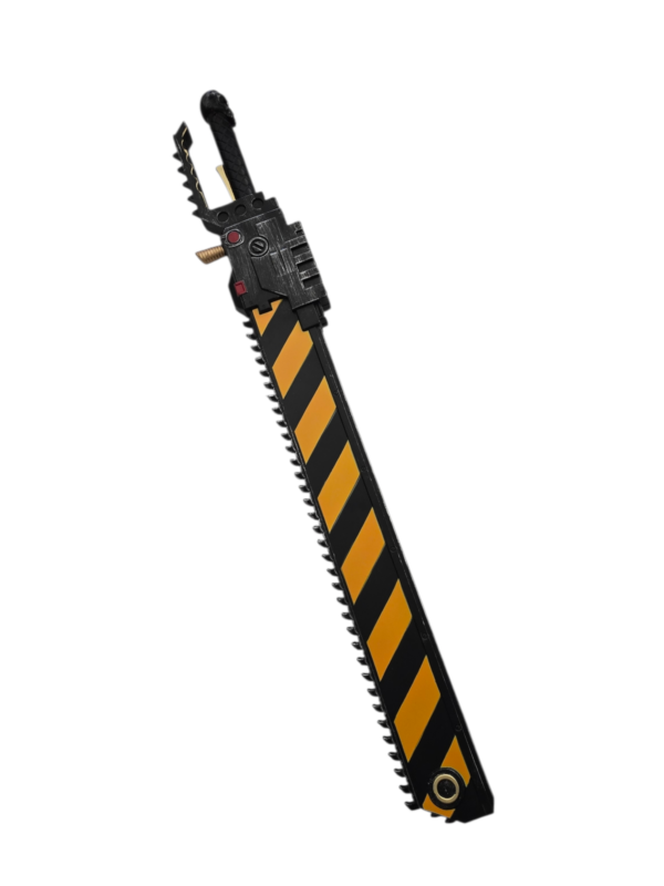 Striped Serrated Foam Sword