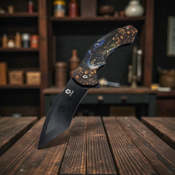 Keeper Of The Skulls Folding Pocket Knife