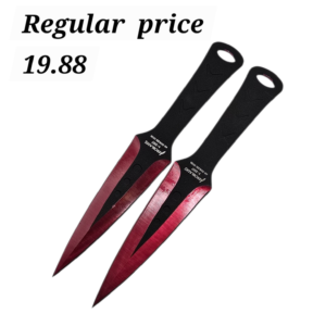 AEROBLADES 2pc Red Throwing Knife Set