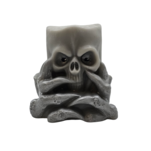 Silver OctoSkull Candle( Soywax Pillar Candle)
