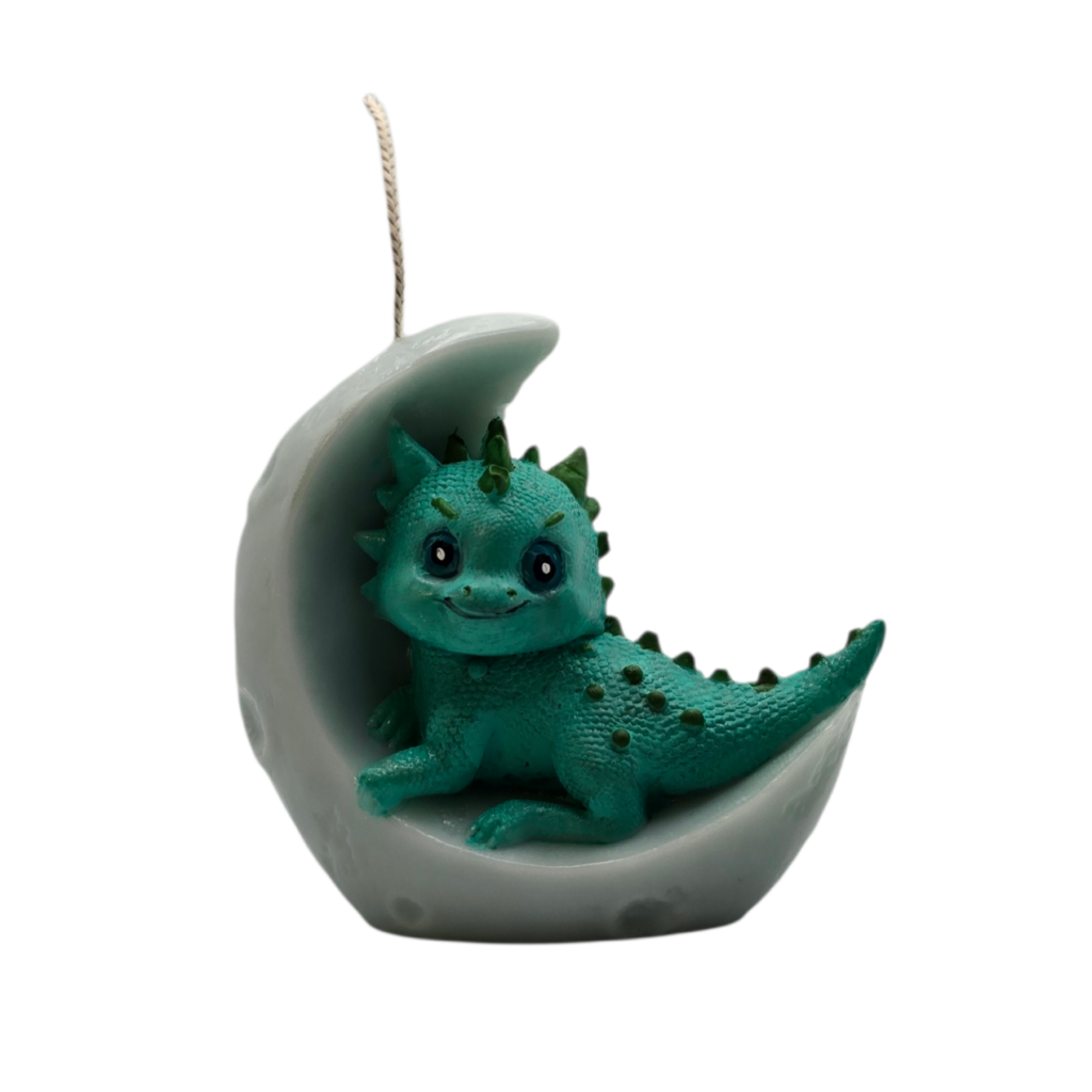 Baby Moon Dragon Soywax Pillar Candle