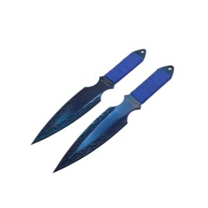 Blue Throwing Knife Set (2pc)