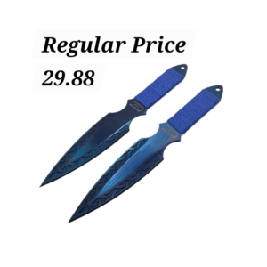 AEROBLADES Blue Throwing Knife Set (2)