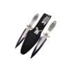 Two-Tone Purple Spider Throwing Knives Set (3pc)