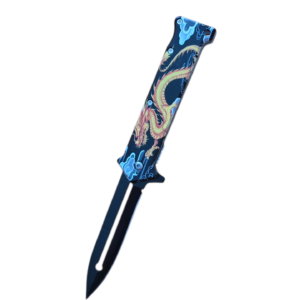 Black Celestial Dragon Folding Knife