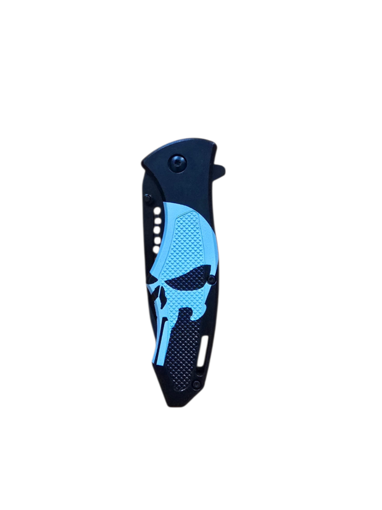Black Solid Folding Pocket Knife By Perucci