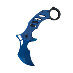 Vanta Blue Karamit Folding Pocket Knife