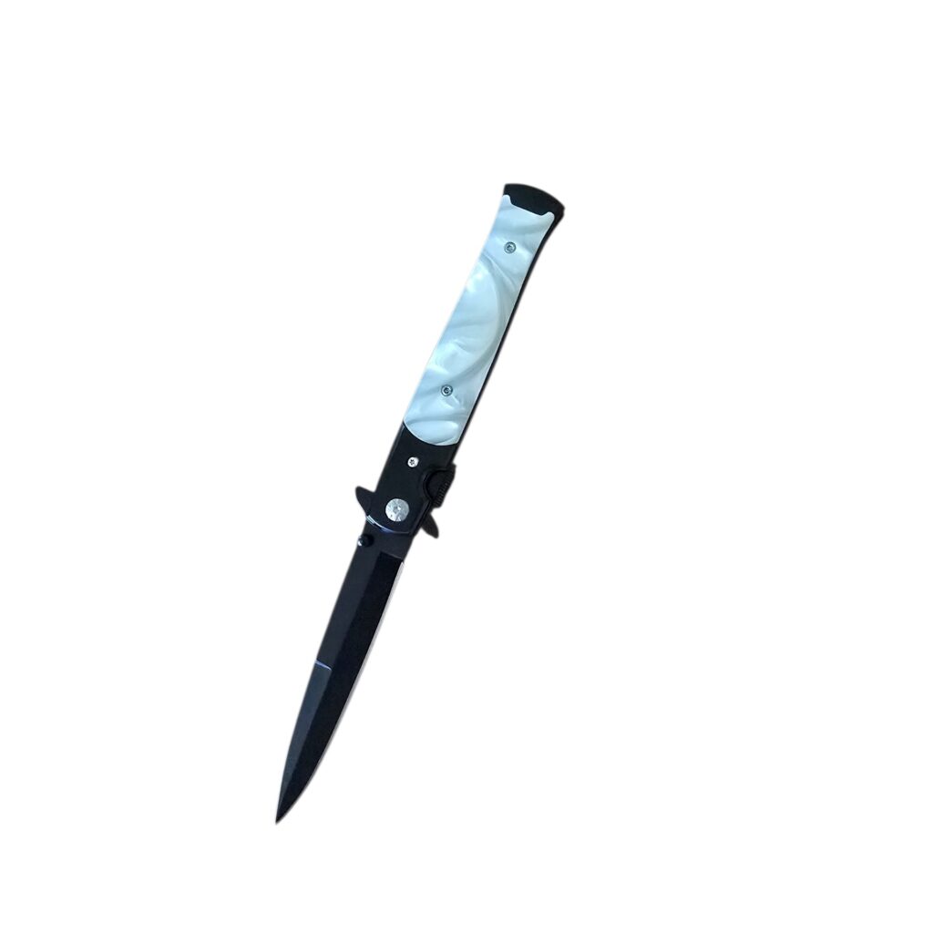 Black N’ White Folding Pocket Knife