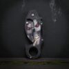 Crimson Skull Karambit Folding Pocket Knife