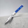 Folding Pocket Knife /Blue & Silver Glossy Finish