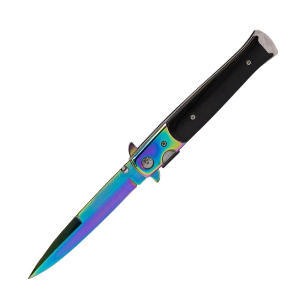 Folding Pocket Knife – Rainbow Colour Design